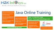 Java Online Training with Certification by H2KInfosys 